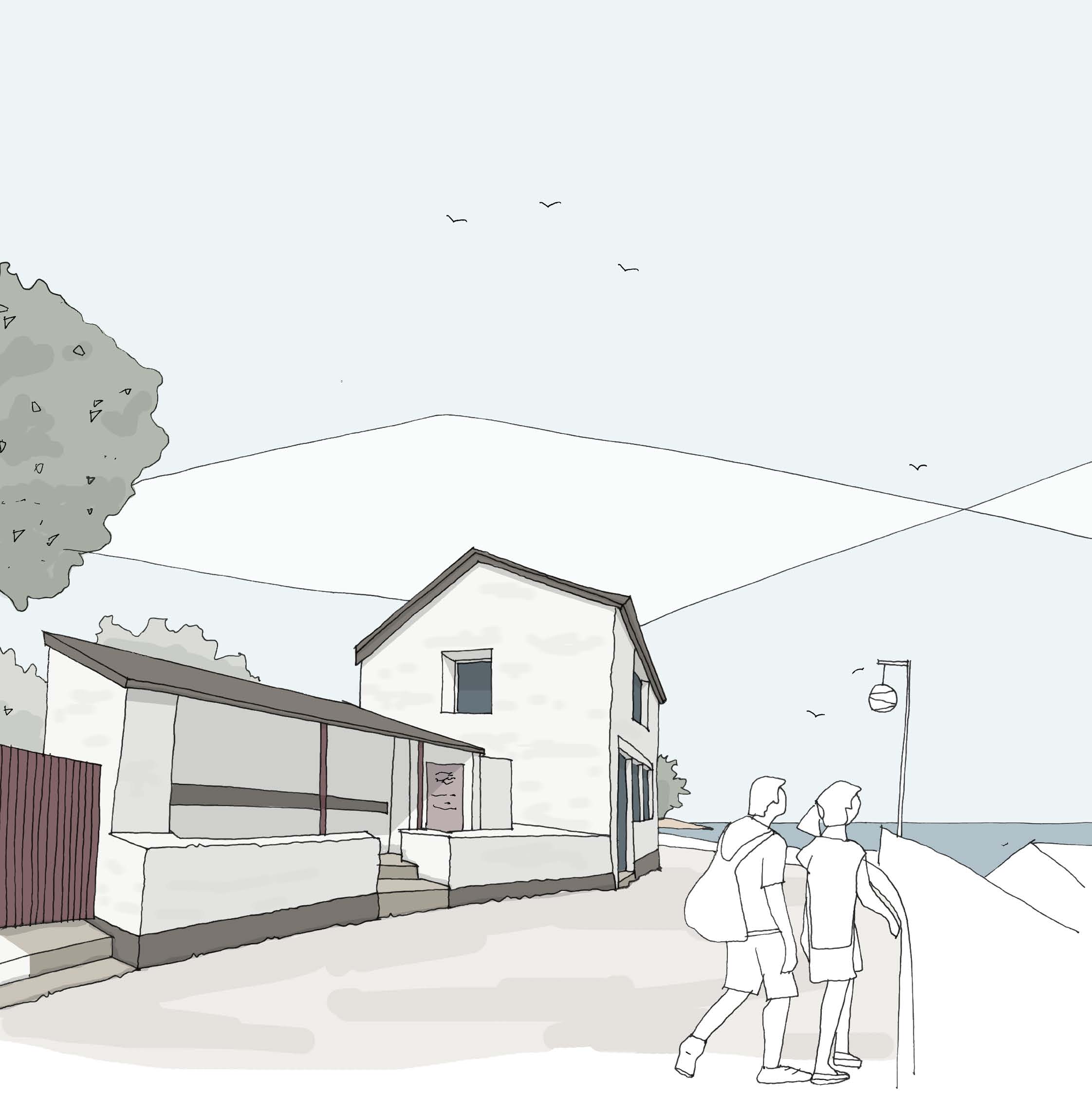 Huer's Hut Redevelopment option 1